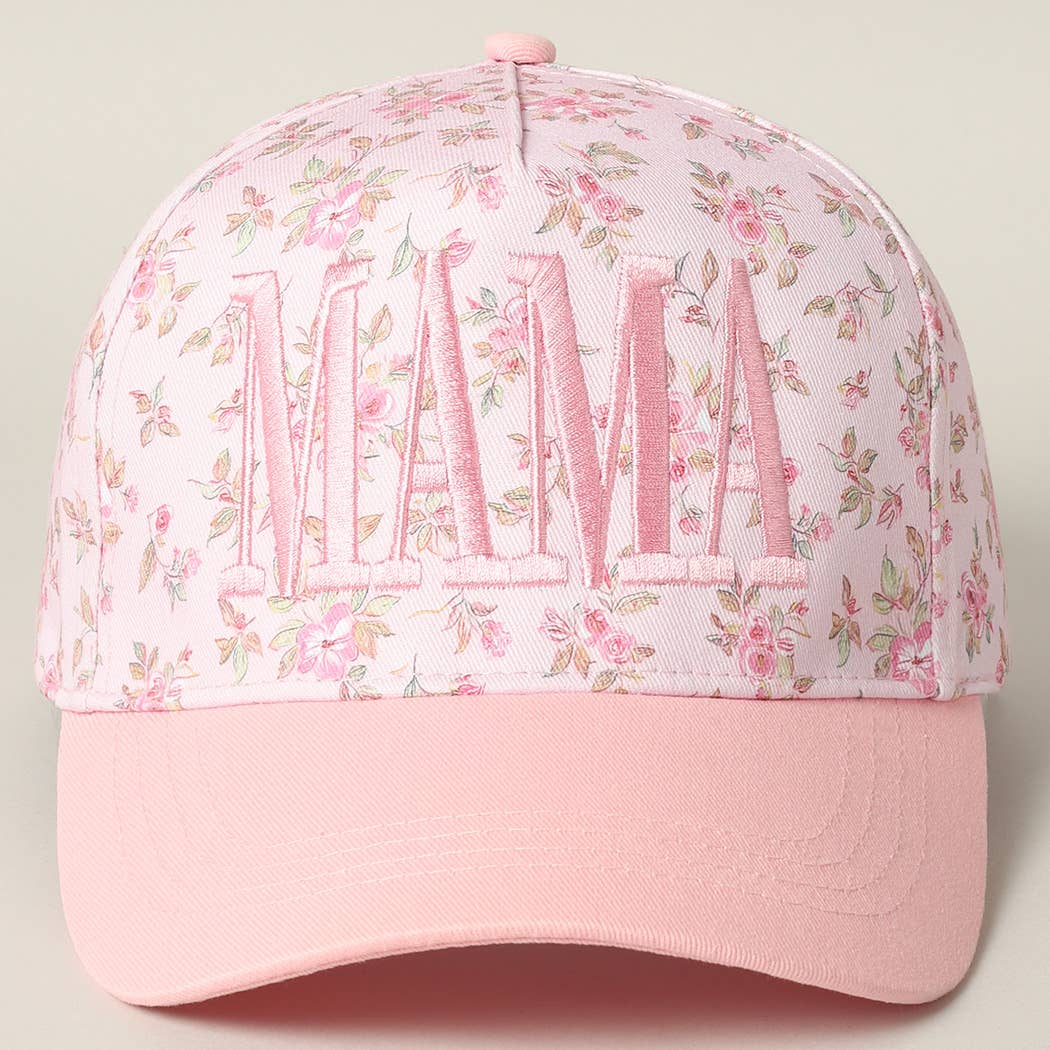 MAMA Floral Trucker Hat