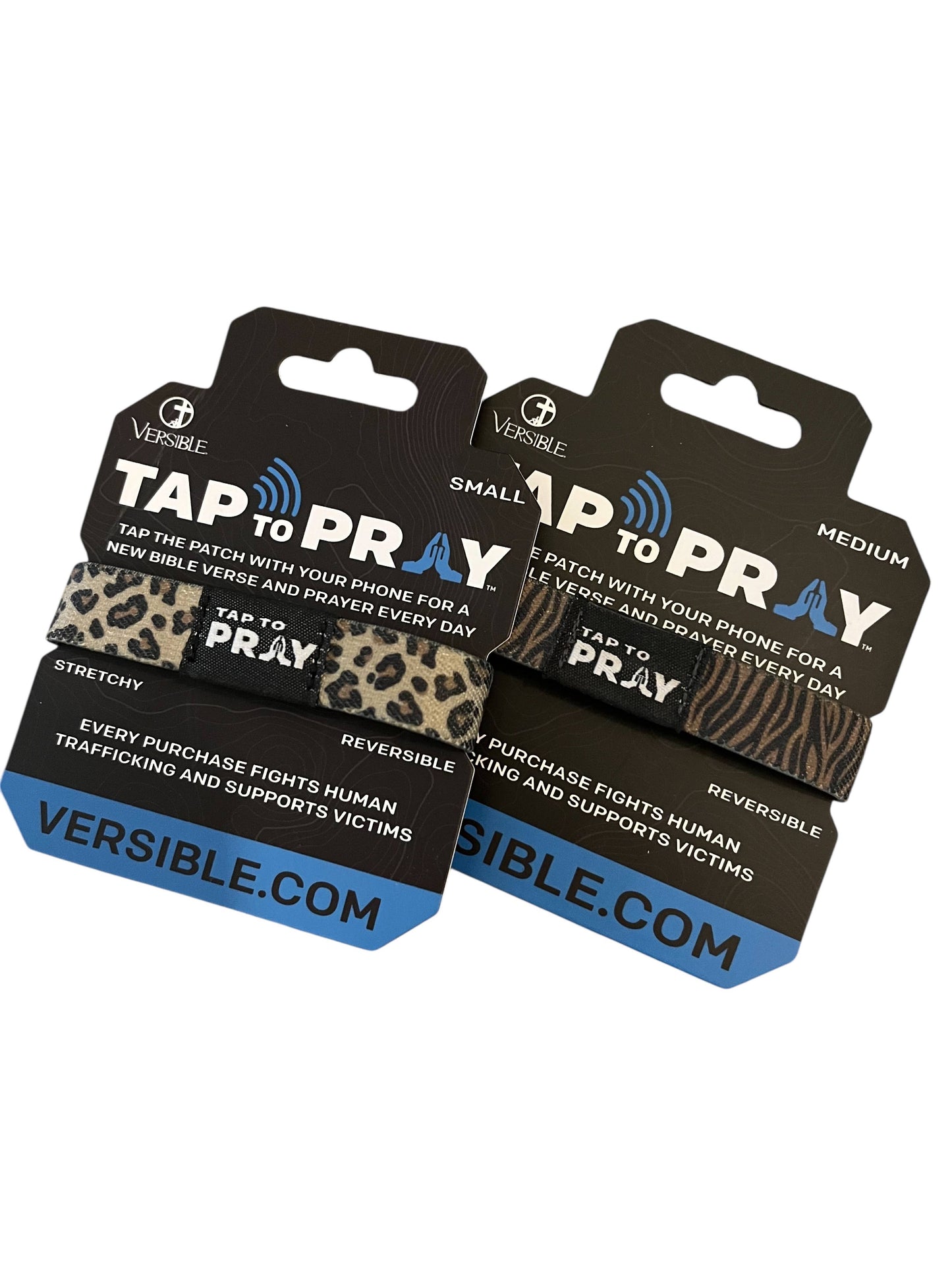 Tap To Pray Wristbands: Safari Leopard
