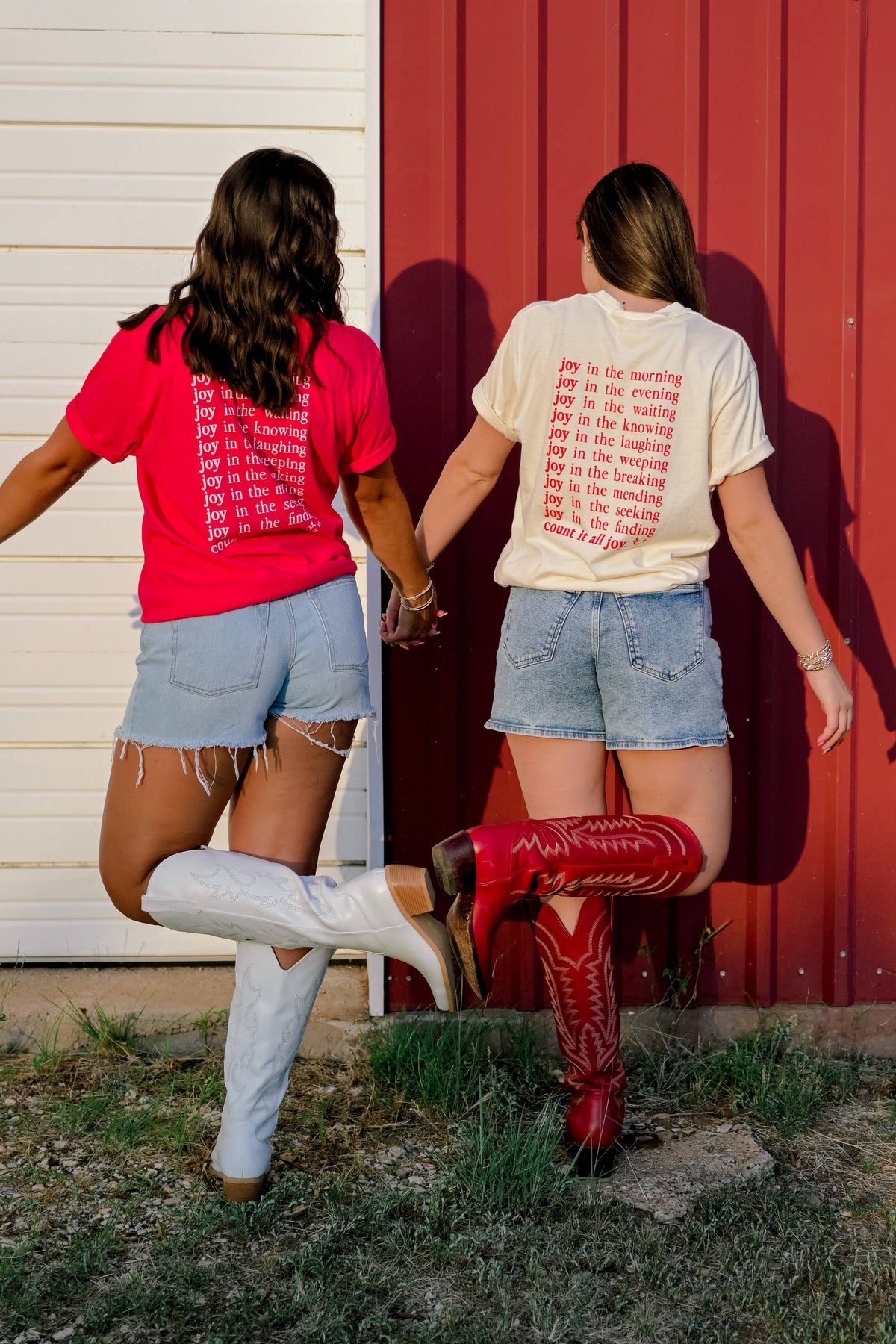 Count It All Joy Cherry Red Tee