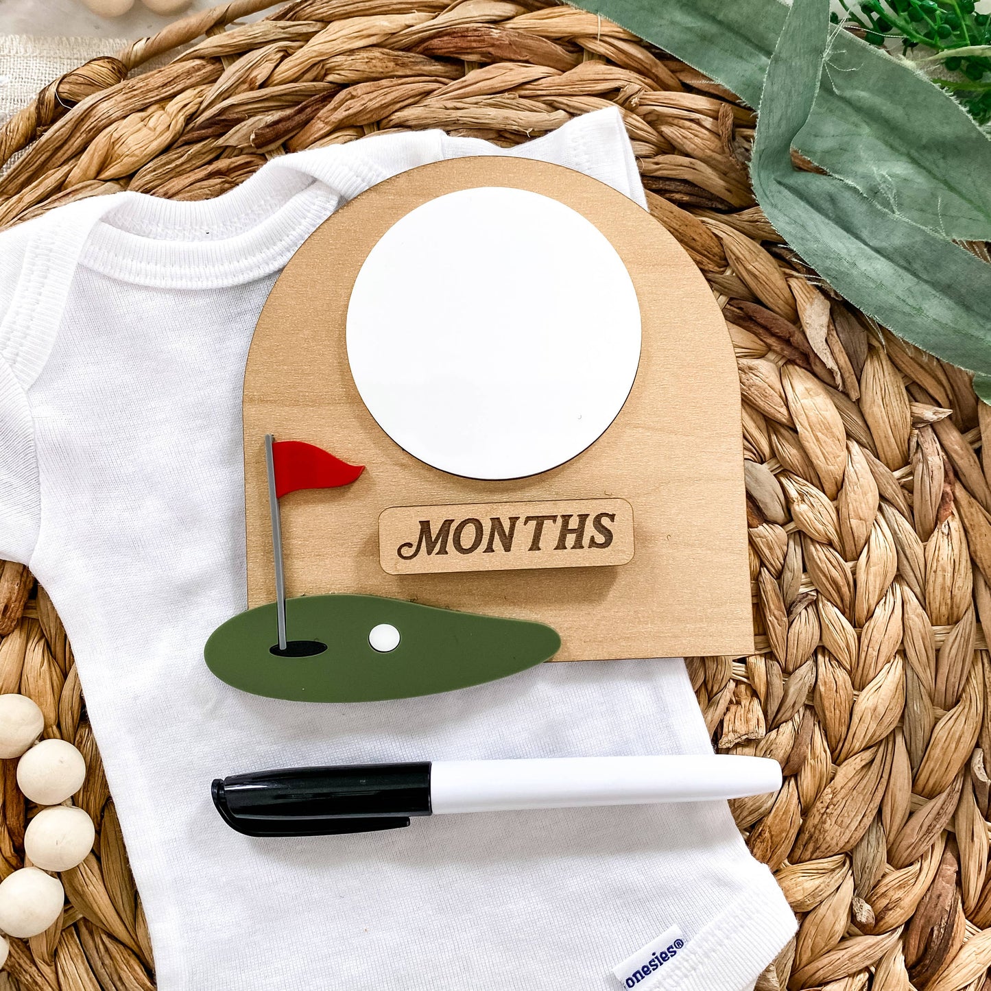 Monthly Milestone Golf Sign