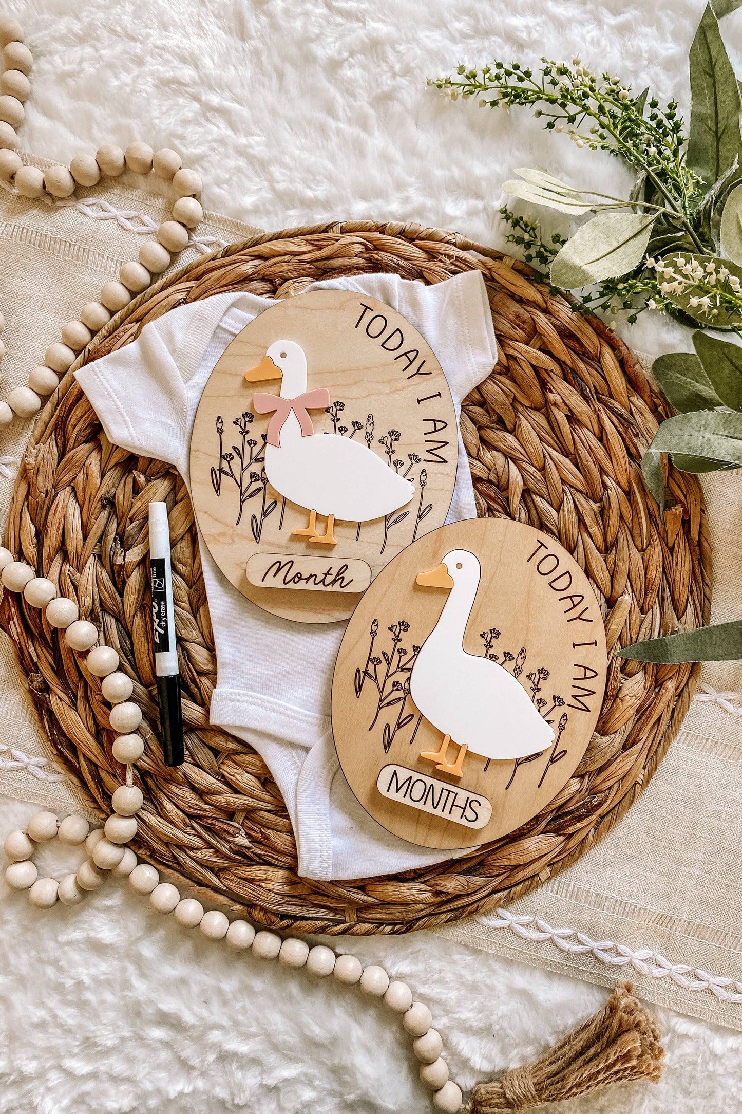 Goose Monthly Milestone Sign