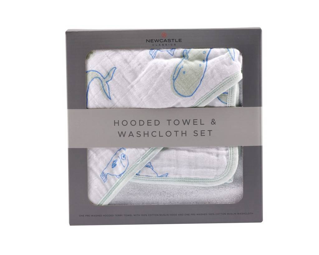 New Castle- Hooded Towel and Wash Cloth Sets