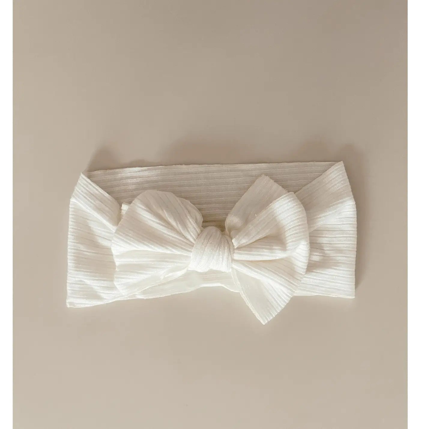 Ribbed Stretch Bow Headband