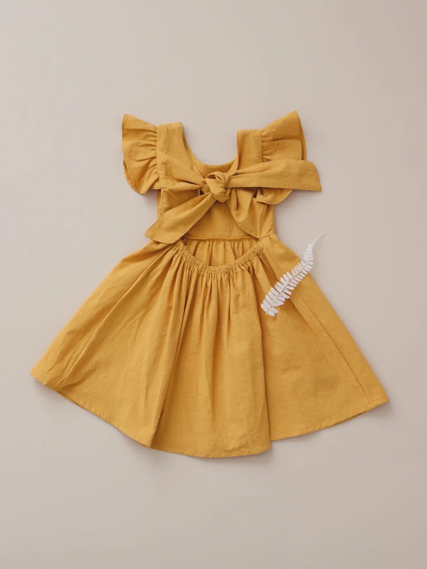 Adaline Linen Dress | Butter Scotch